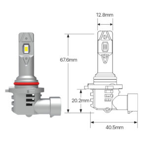 HB4 9006 Led izzó ventillátorral 2db