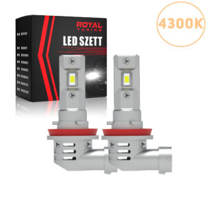 H9 Led izzó ventillátorral 2db 4300K