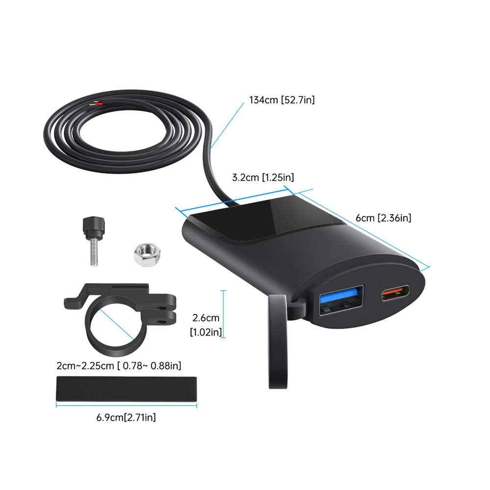 Motoros töltő USB és USB C porttal 3 Motoros töltő USB és USB C porttal - Image 3