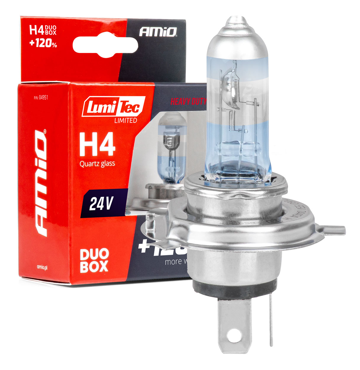 H4 izzó 24V +120% emelt fényerővel 2db 1 H4 izzó 24V +120% emelt fényerővel 2db