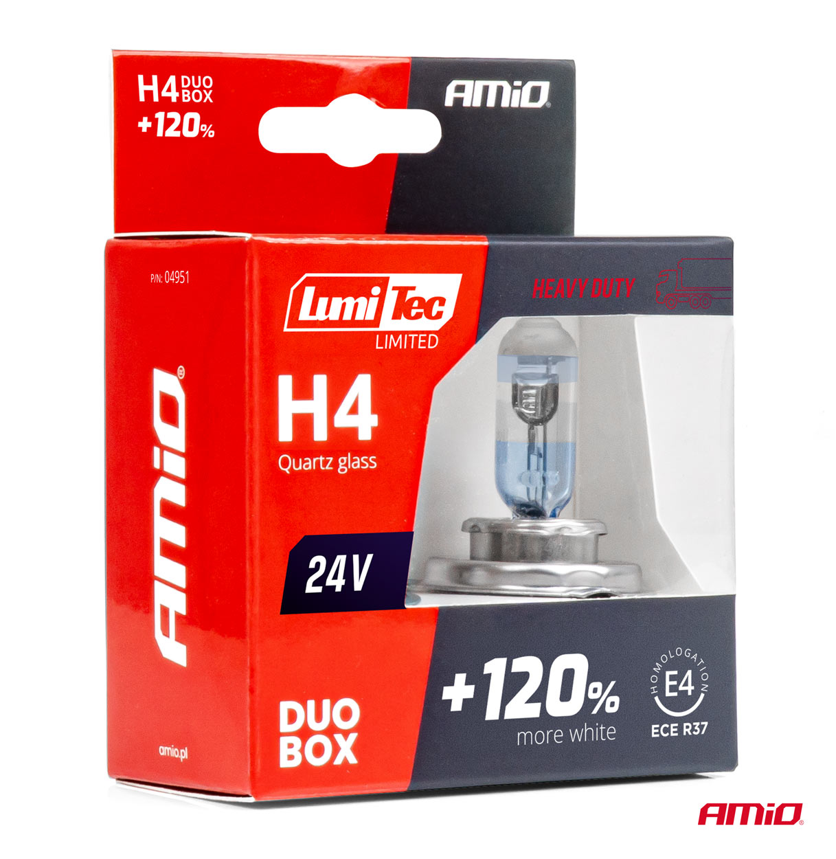 H4 izzó 24V +120% emelt fényerővel 2db 2 H4 izzó 24V +120% emelt fényerővel 2db - Image 2