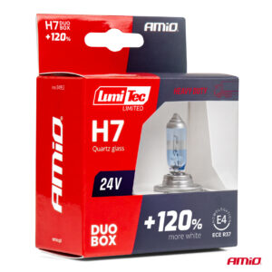 Teszt Kia 22 H7 izzó 24V +120% emelt fényerővel 2db