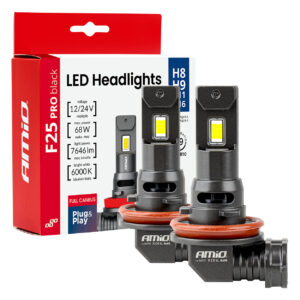 H11 LED F25 PRO BLACK Series – 12/24V FULL CANBUS