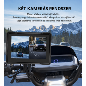 Teszt Kia 18 Motoros CarPlay kijelző 5″ – Vezeték nélküli Apple CarPlay és Android Auto, 2 kamerával