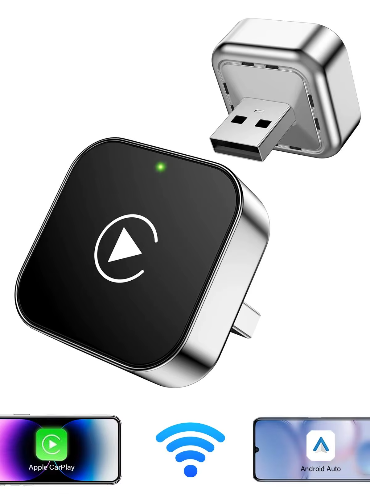 Vezeték nélküli CarPlay & Android Auto adapter 1 Vezeték nélküli CarPlay & Android Auto adapter
